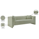 Meridian Everett Mint Chenille Fabric Sofa IMAGE 14