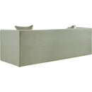 Meridian Everett Mint Chenille Fabric Sofa IMAGE 7