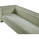 Meridian Everett Mint Chenille Fabric Sofa IMAGE 8