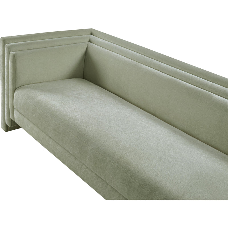 Meridian Everett Mint Chenille Fabric Sofa IMAGE 8