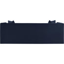 Meridian Everett Navy Chenille Fabric Sofa IMAGE 5