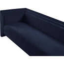 Meridian Everett Navy Chenille Fabric Sofa IMAGE 8