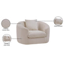Meridian Penelope Beige Chenille Fabric Chair IMAGE 13