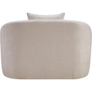 Meridian Penelope Beige Chenille Fabric Chair IMAGE 5