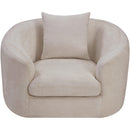 Meridian Penelope Beige Chenille Fabric Chair IMAGE 6