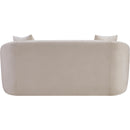 Meridian Penelope Beige Chenille Fabric Loveseat IMAGE 5