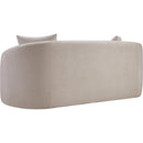 Meridian Penelope Beige Chenille Fabric Loveseat IMAGE 7