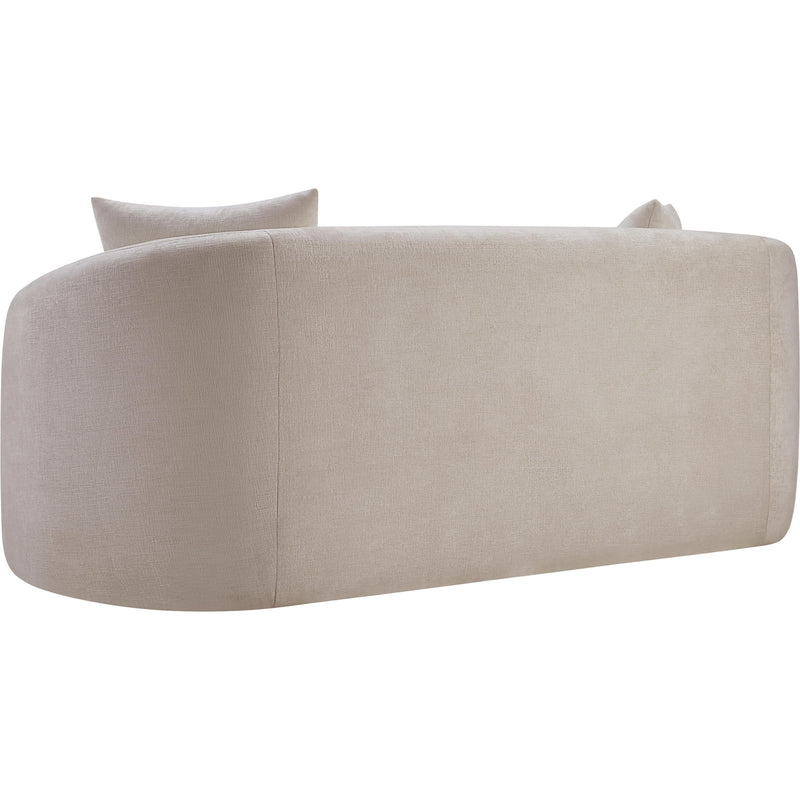 Meridian Penelope Beige Chenille Fabric Loveseat IMAGE 7