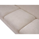 Meridian Penelope Beige Chenille Fabric Sofa IMAGE 10