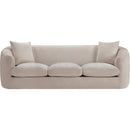 Meridian Penelope Beige Chenille Fabric Sofa IMAGE 3