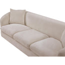 Meridian Penelope Beige Chenille Fabric Sofa IMAGE 8