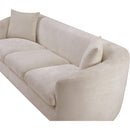 Meridian Penelope Beige Chenille Fabric Sofa IMAGE 9