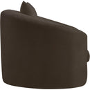 Meridian Penelope Brown Chenille Fabric Chair IMAGE 4