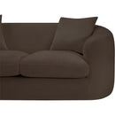 Meridian Penelope Brown Chenille Fabric Loveseat IMAGE 10