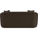 Meridian Penelope Brown Chenille Fabric Loveseat IMAGE 5