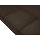 Meridian Penelope Brown Chenille Fabric Sofa IMAGE 10