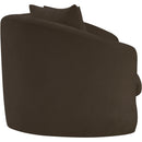 Meridian Penelope Brown Chenille Fabric Sofa IMAGE 4