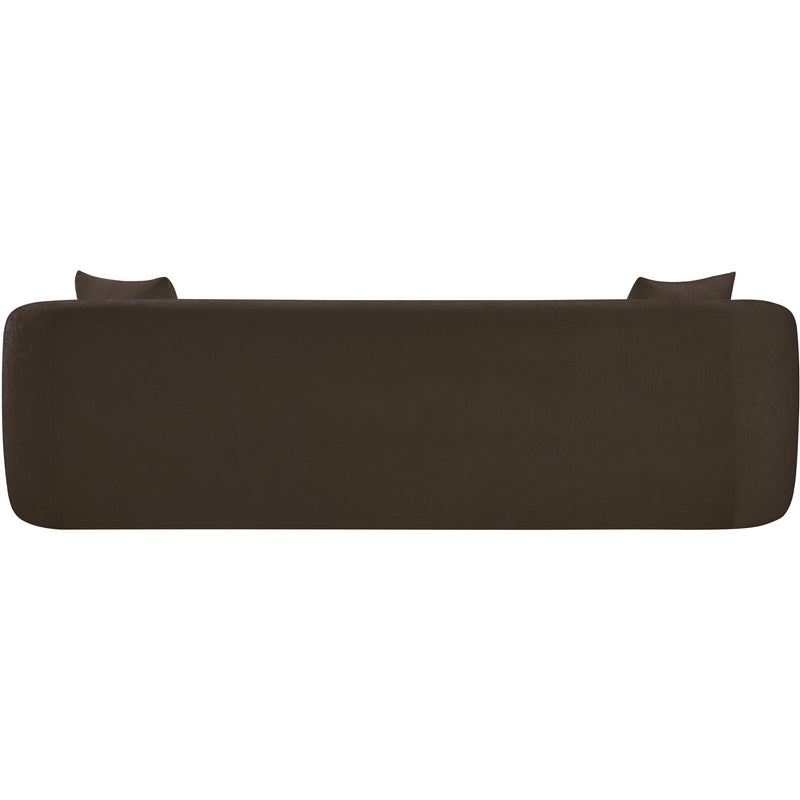 Meridian Penelope Brown Chenille Fabric Sofa IMAGE 5
