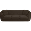 Meridian Penelope Brown Chenille Fabric Sofa IMAGE 6