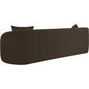 Meridian Penelope Brown Chenille Fabric Sofa IMAGE 7