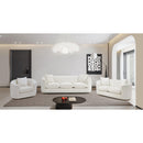 Meridian Penelope Cream Chenille Fabric Chair IMAGE 14