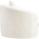 Meridian Penelope Cream Chenille Fabric Chair IMAGE 4