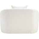 Meridian Penelope Cream Chenille Fabric Chair IMAGE 5