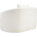 Meridian Penelope Cream Chenille Fabric Chair IMAGE 7