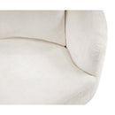 Meridian Penelope Cream Chenille Fabric Chair IMAGE 8