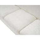 Meridian Penelope Cream Chenille Fabric Sofa IMAGE 10