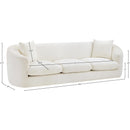 Meridian Penelope Cream Chenille Fabric Sofa IMAGE 14