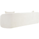 Meridian Penelope Cream Chenille Fabric Sofa IMAGE 7