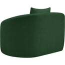 Meridian Penelope Green Chenille Fabric Chair IMAGE 7
