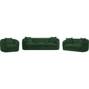 Meridian Penelope Green Chenille Fabric Loveseat IMAGE 11