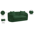 Meridian Penelope Green Chenille Fabric Loveseat IMAGE 15