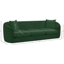 Meridian Penelope Green Chenille Fabric Sofa IMAGE 14