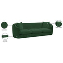 Meridian Penelope Green Chenille Fabric Sofa IMAGE 15