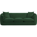 Meridian Penelope Green Chenille Fabric Sofa IMAGE 3