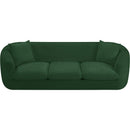 Meridian Penelope Green Chenille Fabric Sofa IMAGE 6