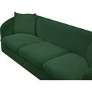 Meridian Penelope Green Chenille Fabric Sofa IMAGE 8