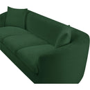 Meridian Penelope Green Chenille Fabric Sofa IMAGE 9