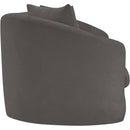 Meridian Penelope Grey Chenille Fabric Sofa IMAGE 4