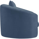 Meridian Penelope Light Blue Chenille Fabric Chair IMAGE 4