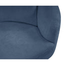 Meridian Penelope Light Blue Chenille Fabric Chair IMAGE 8