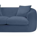 Meridian Penelope Light Blue Chenille Fabric Loveseat IMAGE 10