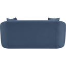 Meridian Penelope Light Blue Chenille Fabric Loveseat IMAGE 5