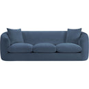 Meridian Penelope Light Blue Chenille Fabric Sofa IMAGE 3