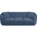 Meridian Penelope Light Blue Chenille Fabric Sofa IMAGE 6