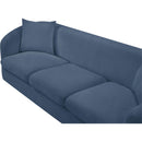 Meridian Penelope Light Blue Chenille Fabric Sofa IMAGE 8