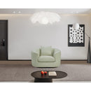 Meridian Penelope Mint Chenille Fabric Chair IMAGE 2